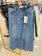 Straight Cut Denim Pant With Belt
